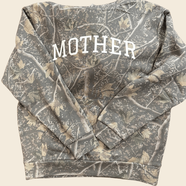 Mother Puff Print Camo Hoodie